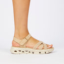 Heart & Sole Lune 2 Sandal - Beige footwear Heart & Sole
