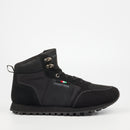Mazerata Luther 1 Faux Nubuck / Lycra Sneaker - Black footwear Mazerata