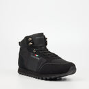 Mazerata Luther 1 Faux Nubuck / Lycra Sneaker - Black footwear Mazerata