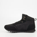 Mazerata Luther 1 Faux Nubuck / Lycra Sneaker - Black footwear Mazerata
