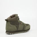 Mazerata Luther 1 Faux Nubuck / Lycra Sneaker - Olive footwear Mazerata