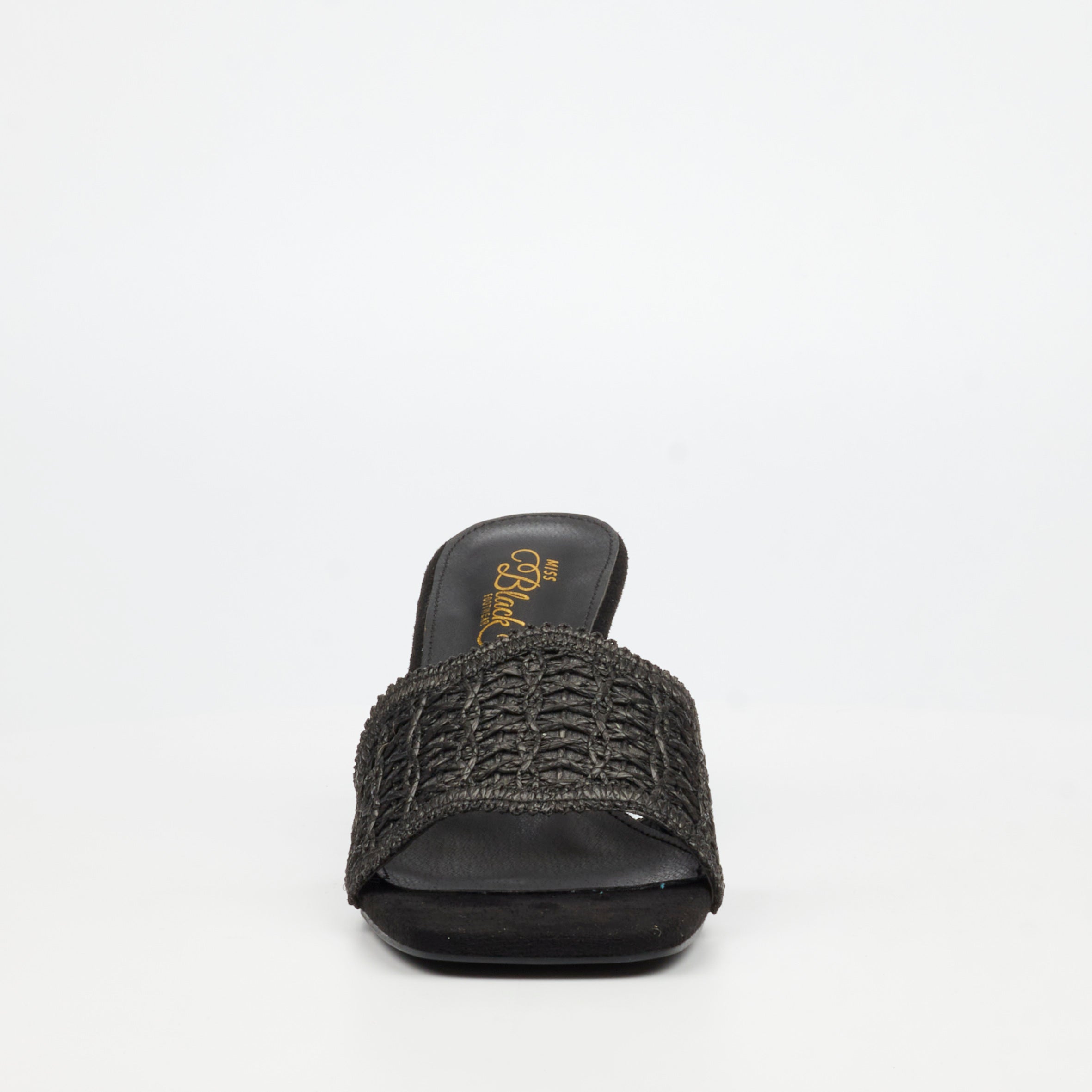 Miss Black Macrame 1 Heel - Black