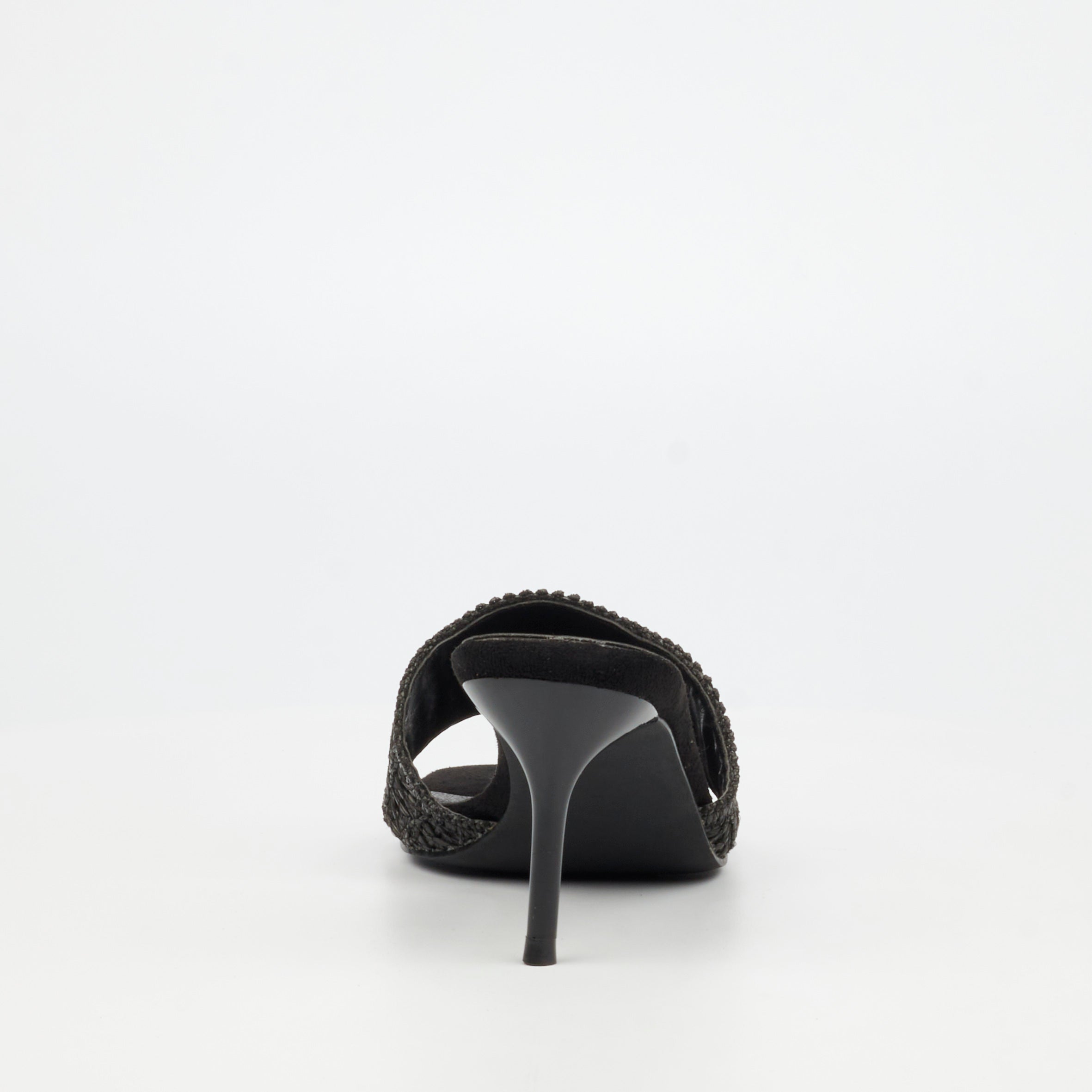 Miss Black Macrame 1 Heel - Black