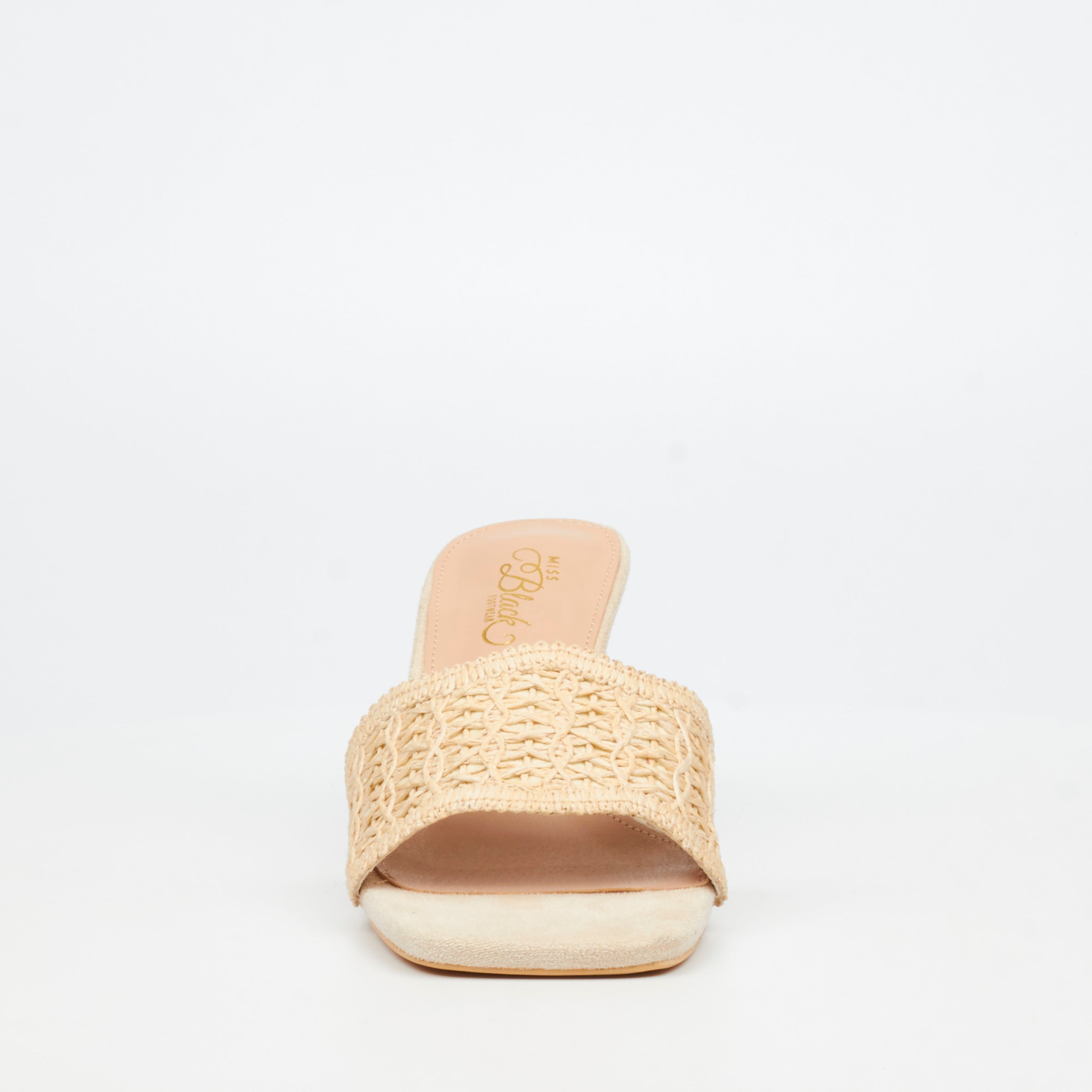Miss Black Macrame 1 Heel - Ivory