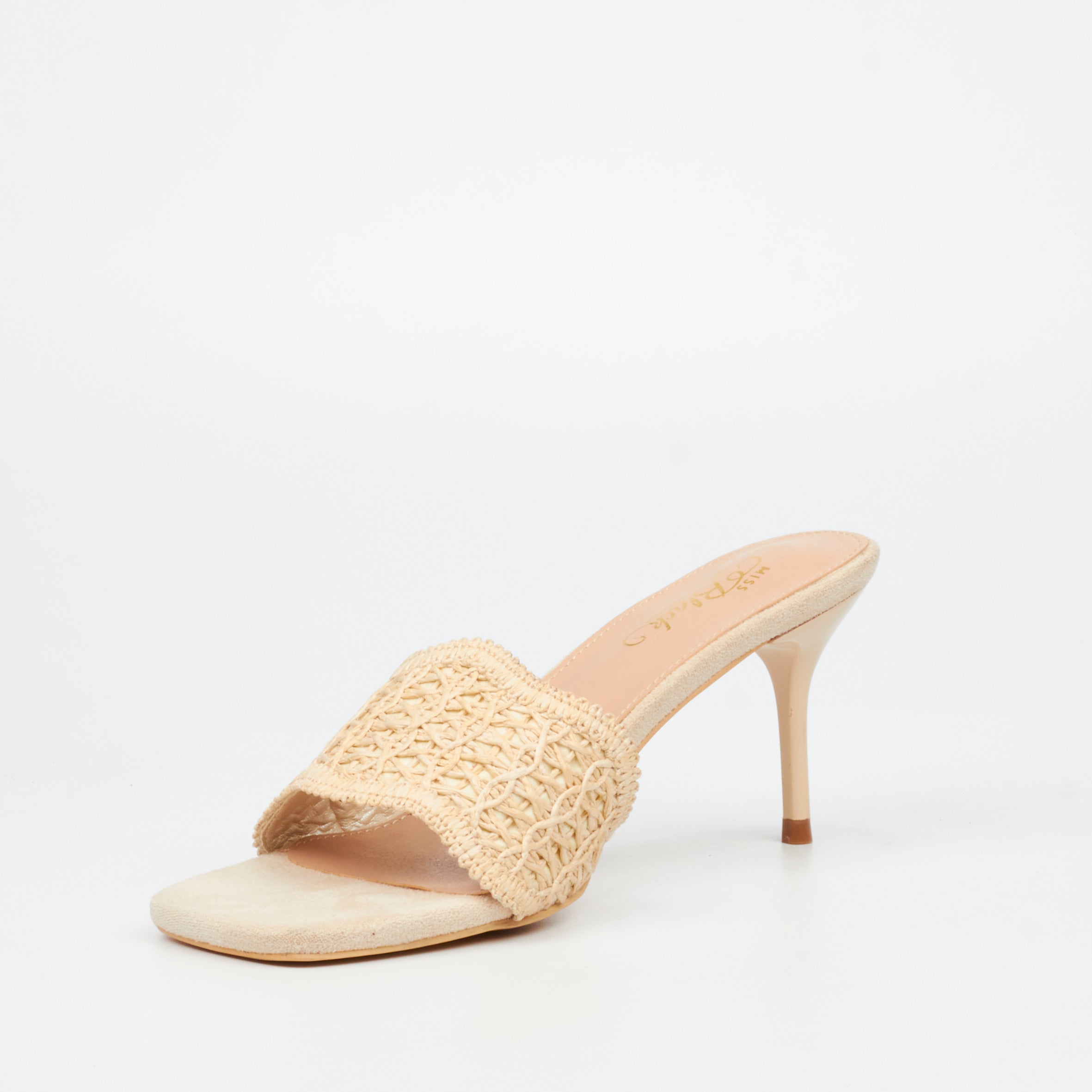 Miss Black Macrame 1 Heel - Ivory