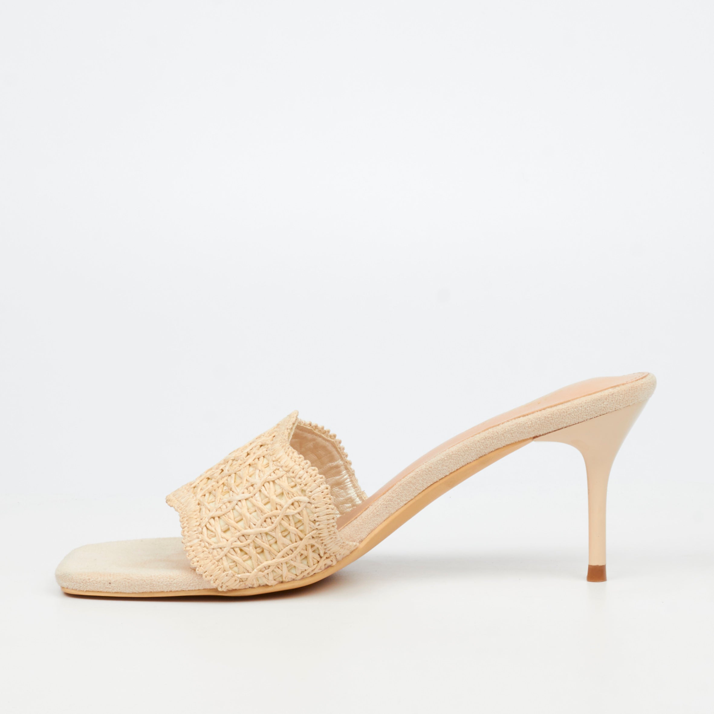 Miss Black Macrame 1 Heel - Ivory