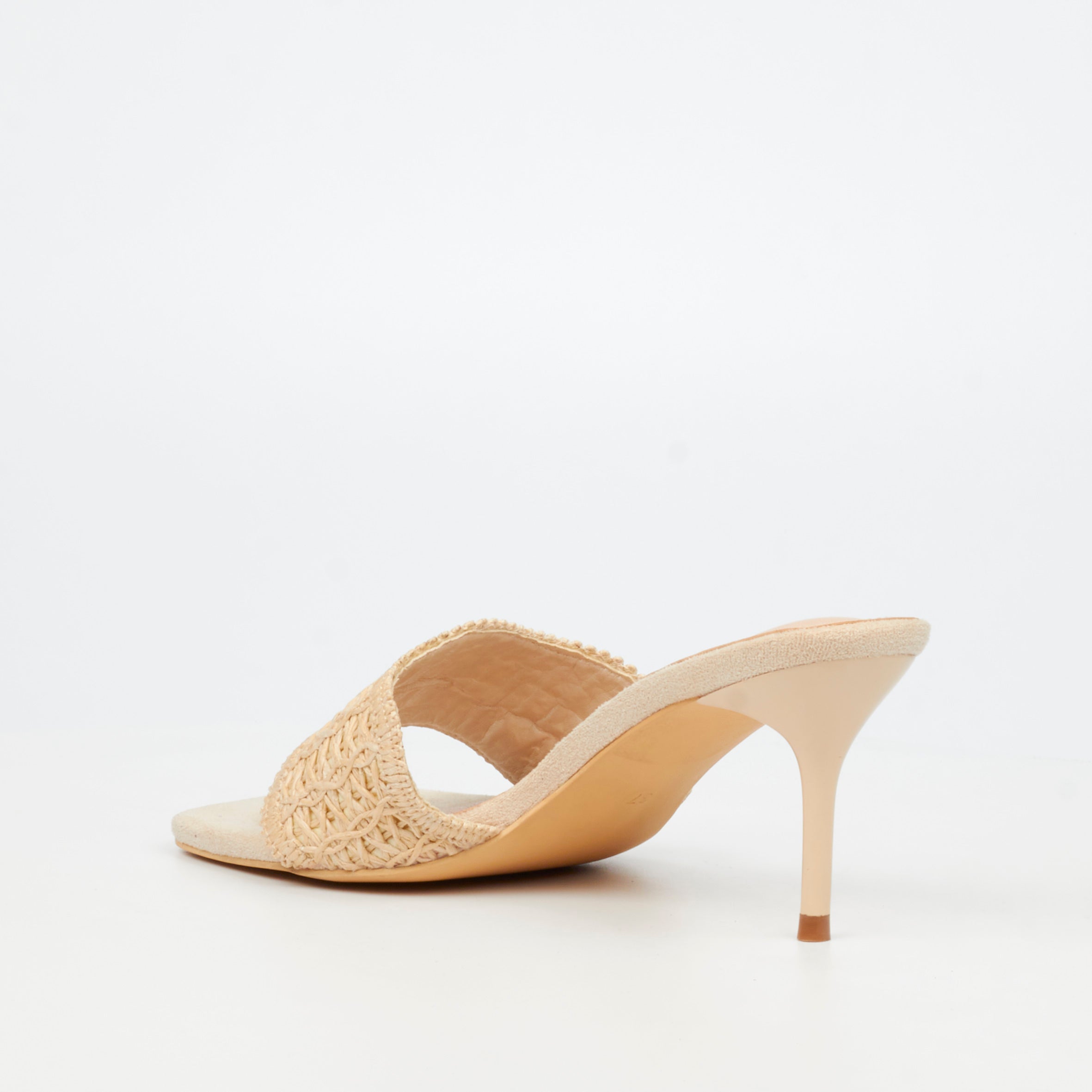 Miss Black Macrame 1 Heel - Ivory
