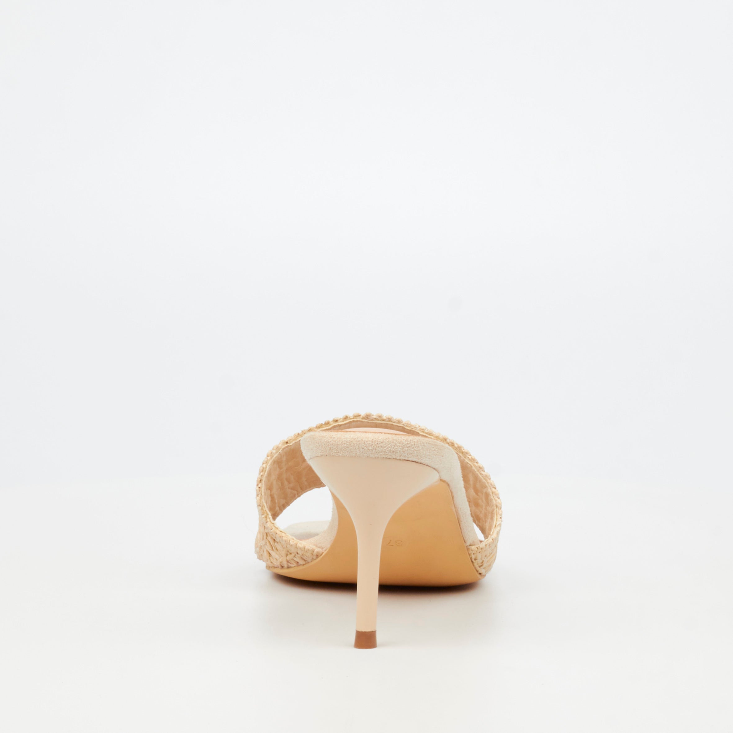 Miss Black Macrame 1 Heel - Ivory