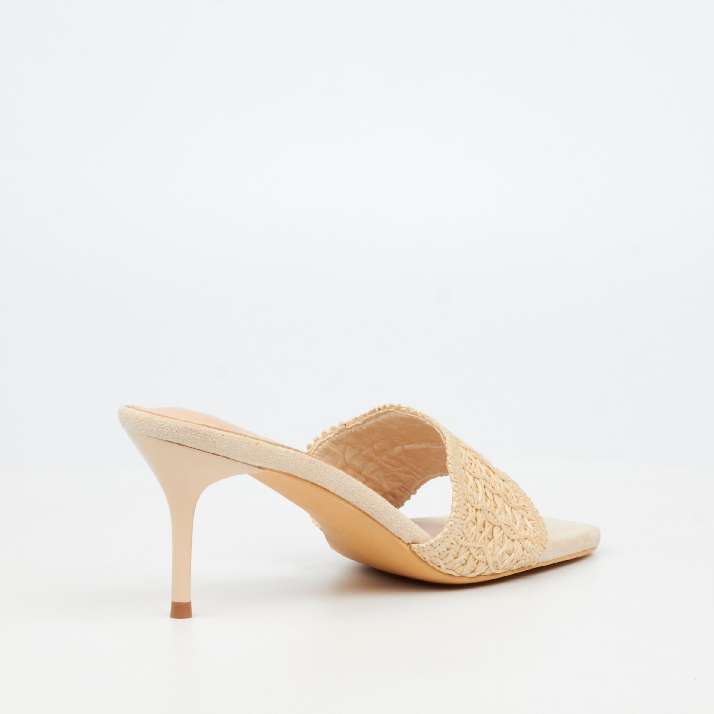 Miss Black Macrame 1 Heel - Ivory