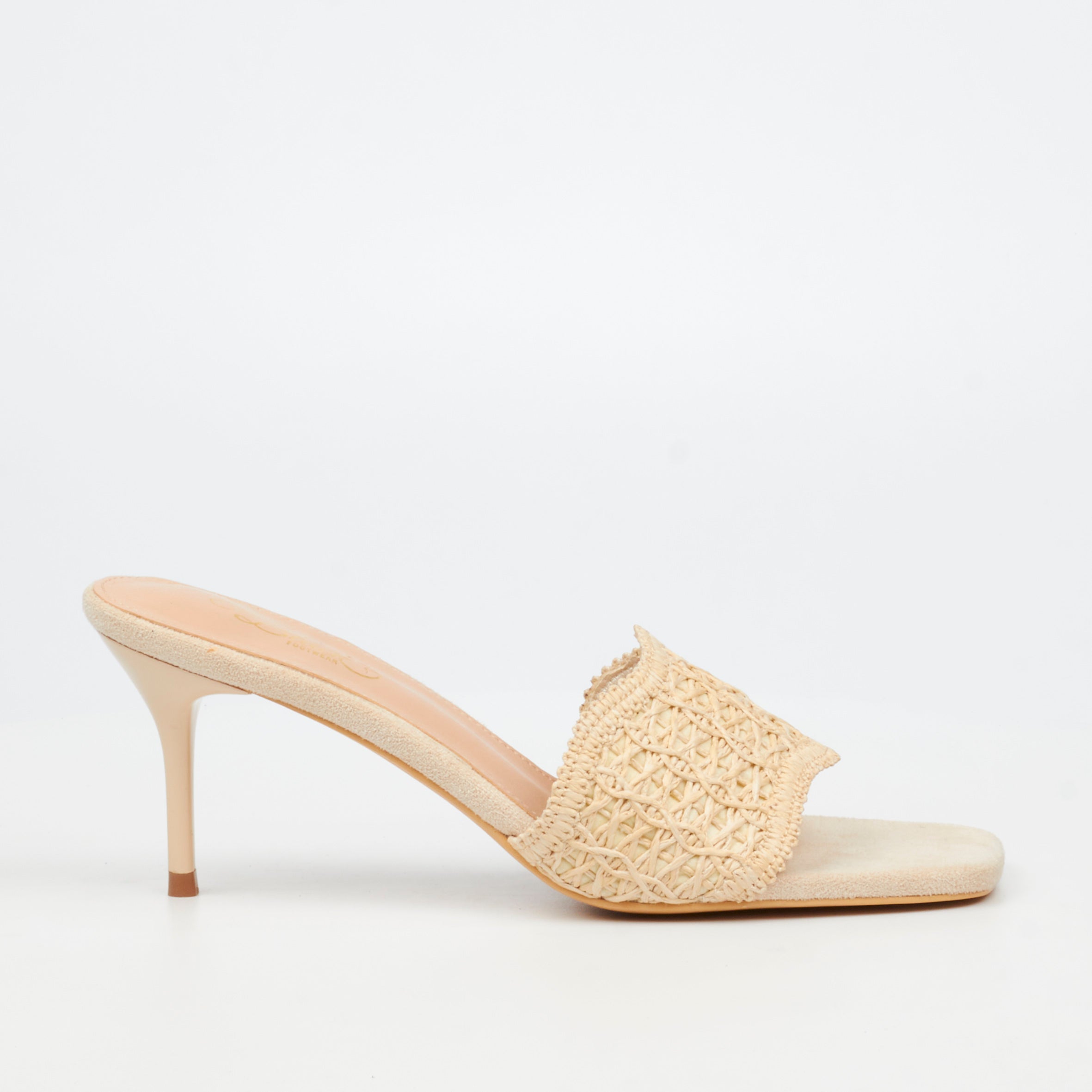 Miss Black Macrame 1 Heel - Ivory