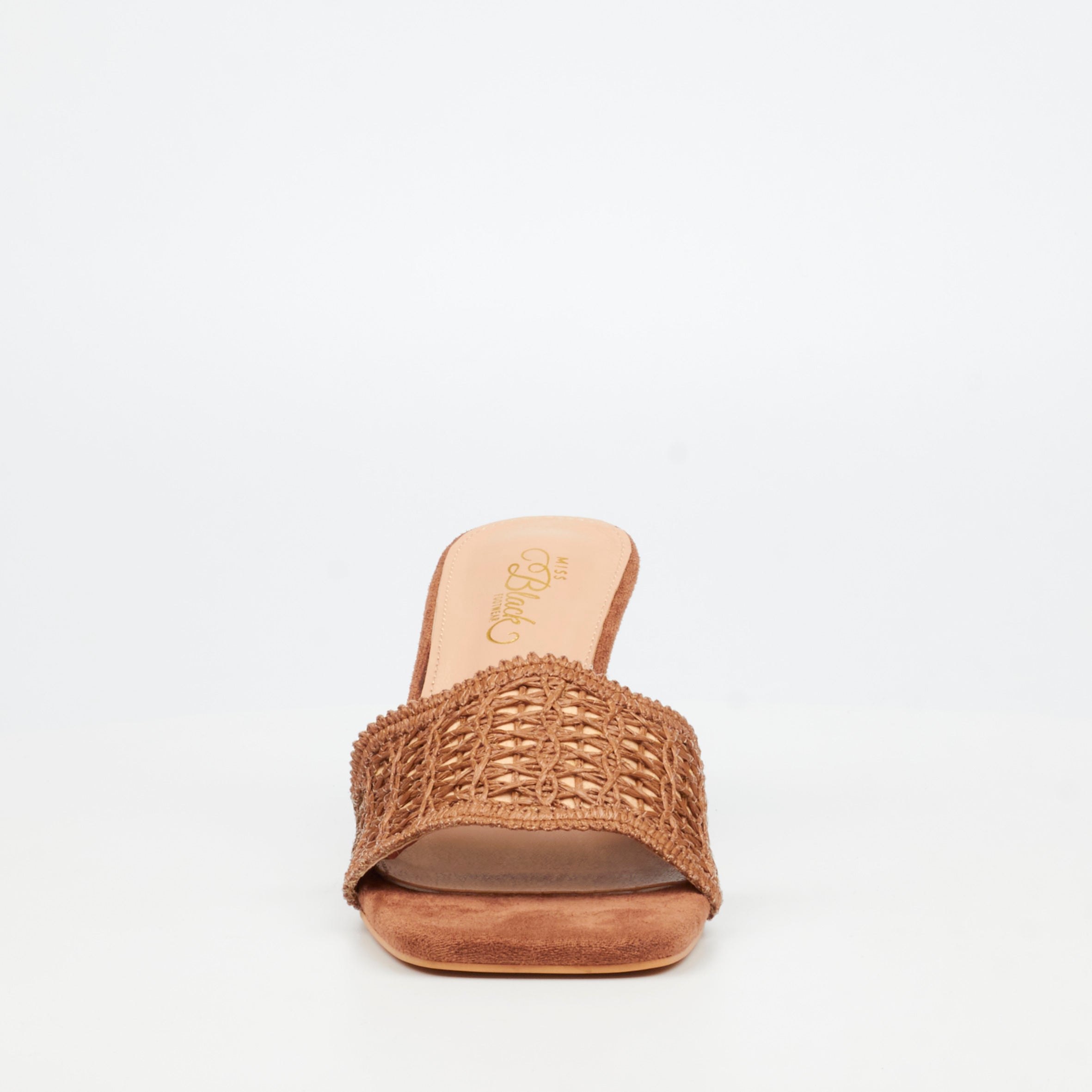 Miss Black Macrame 1 Heel - Tan