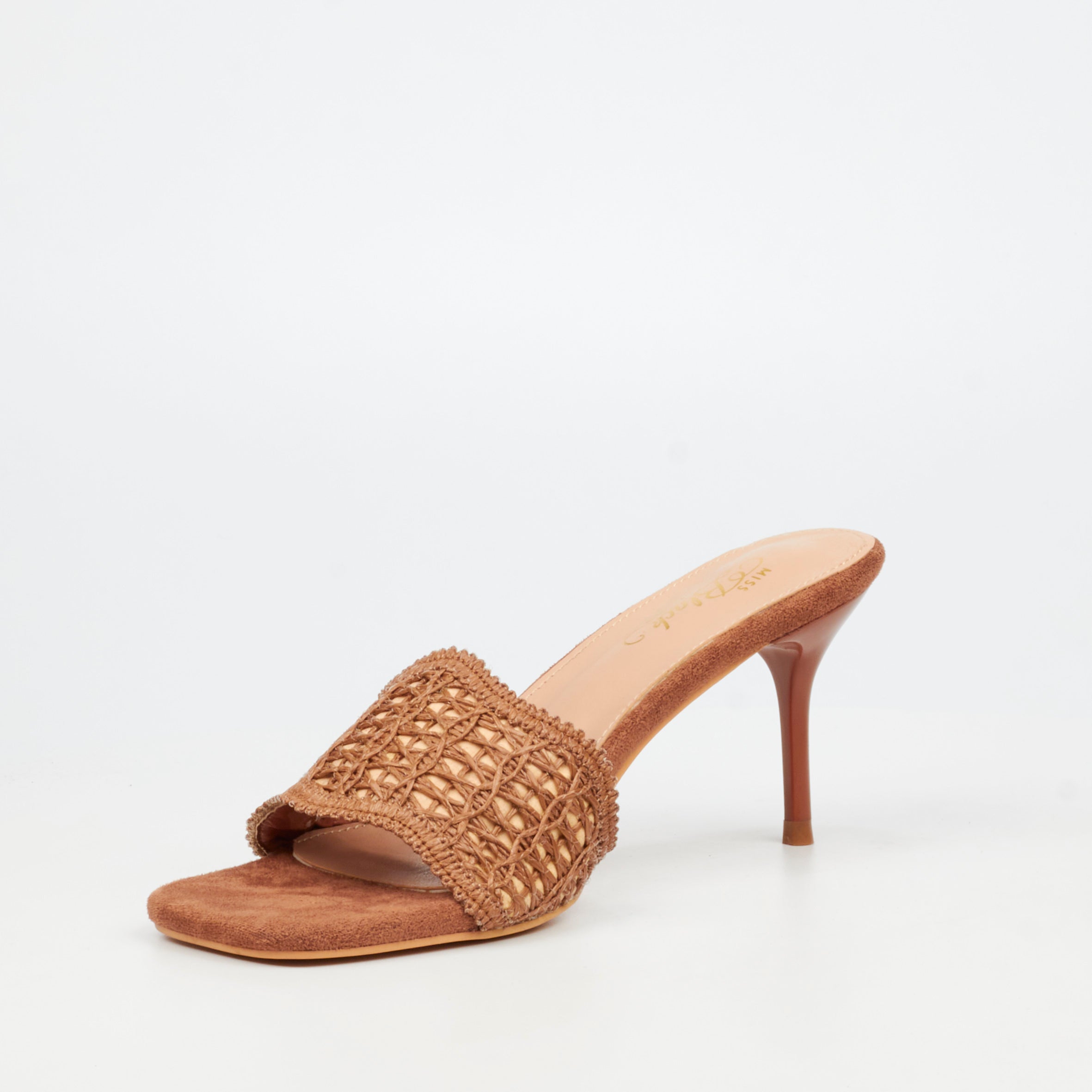 Miss Black Macrame 1 Heel - Tan