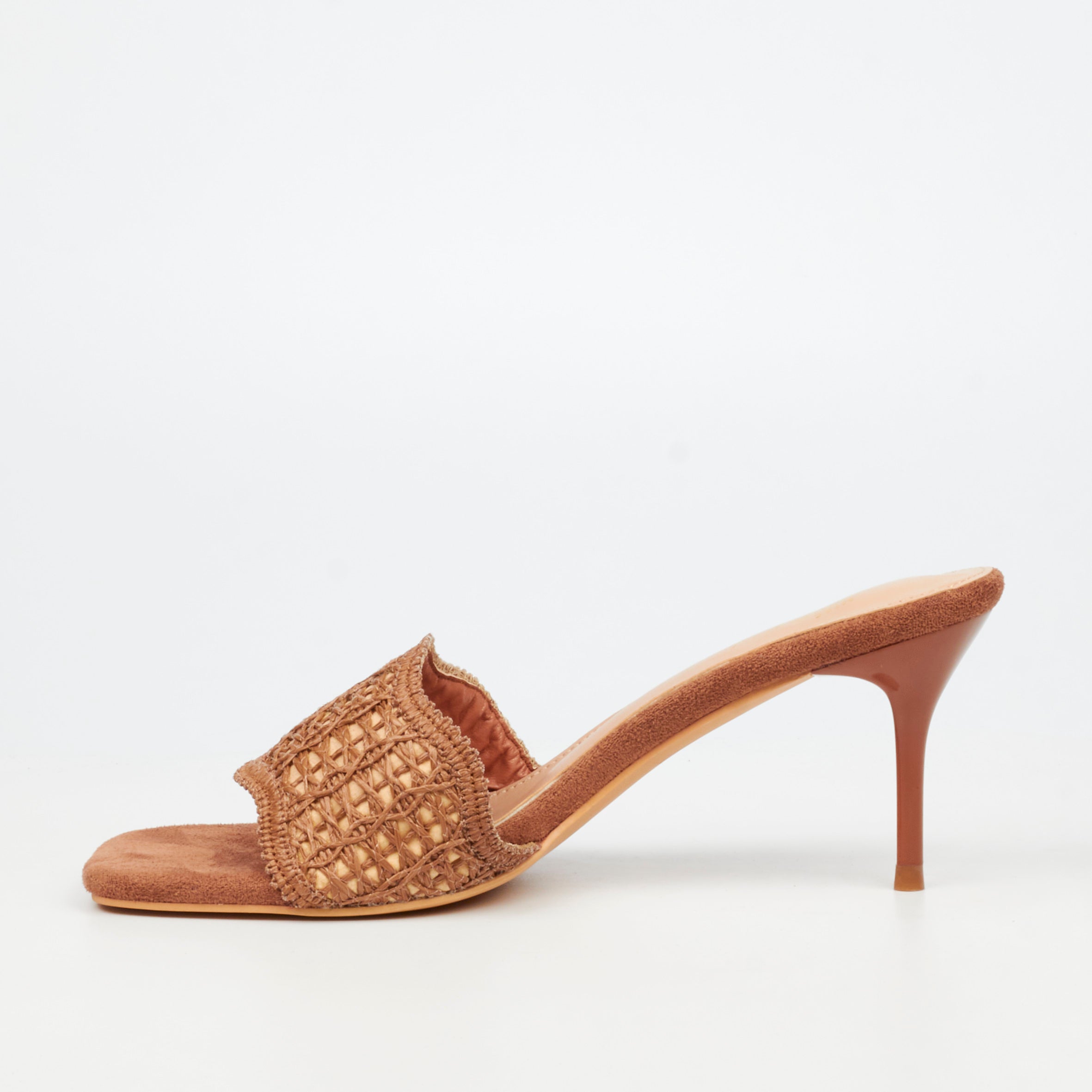 Miss Black Macrame 1 Heel - Tan