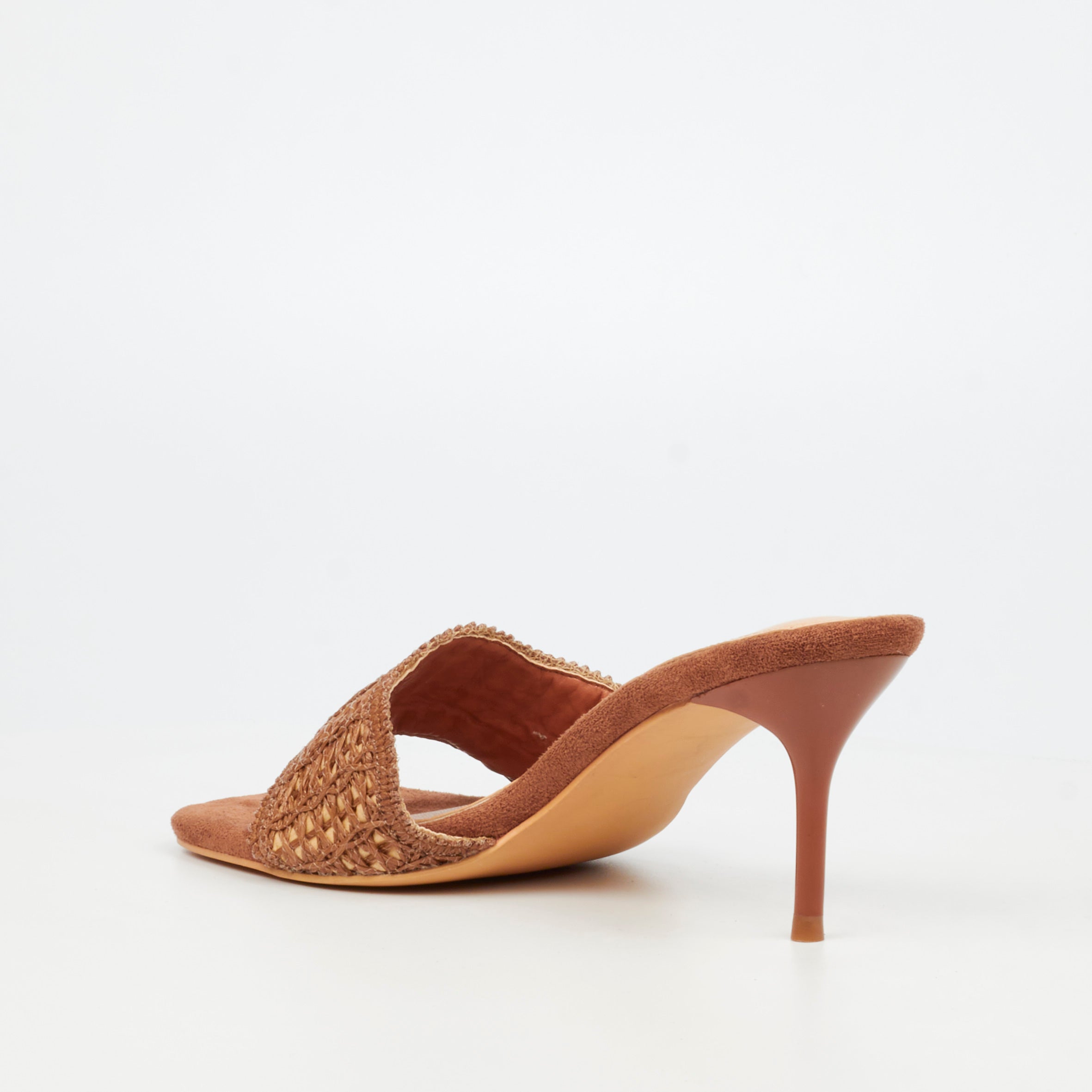 Miss Black Macrame 1 Heel - Tan