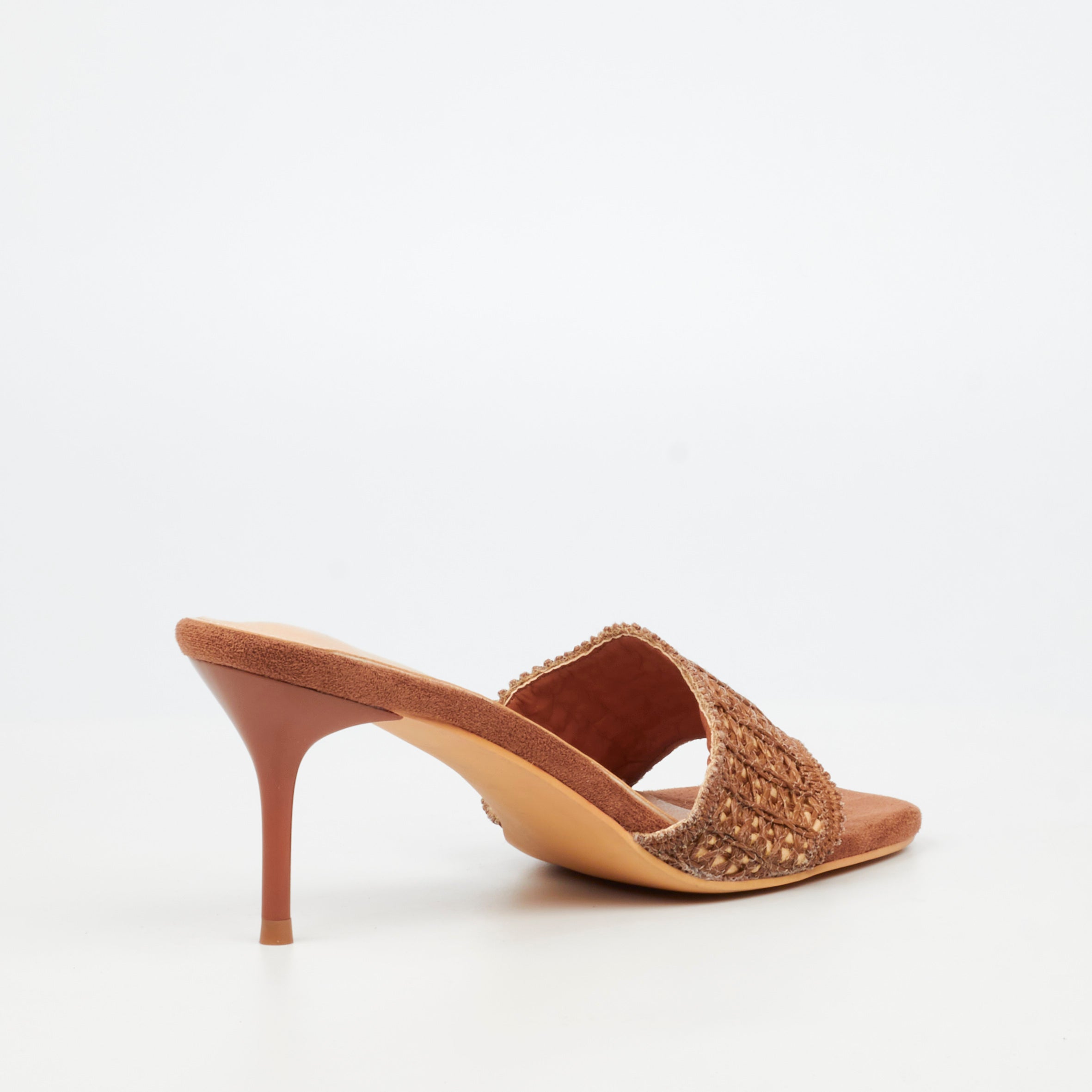 Miss Black Macrame 1 Heel - Tan