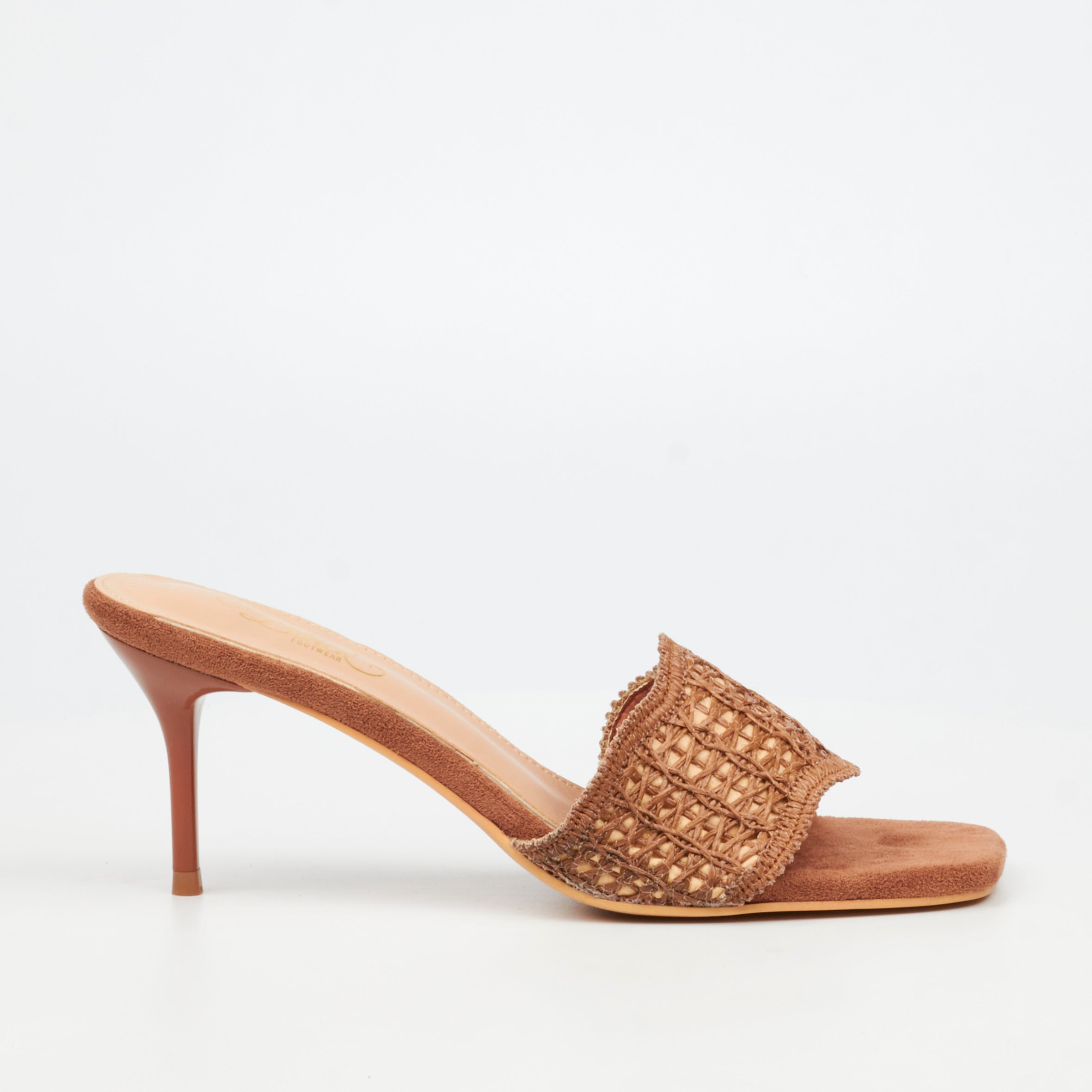 Miss Black Macrame 1 Heel - Tan