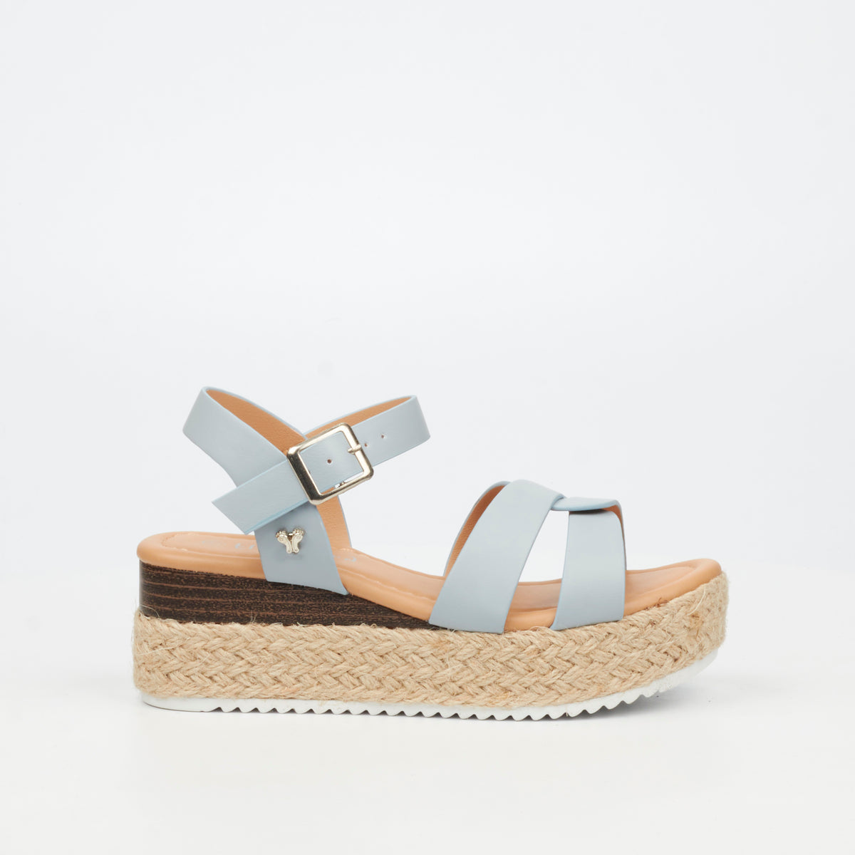 Flutterby Maggie 1 Low Wedge - Blue (Youth)