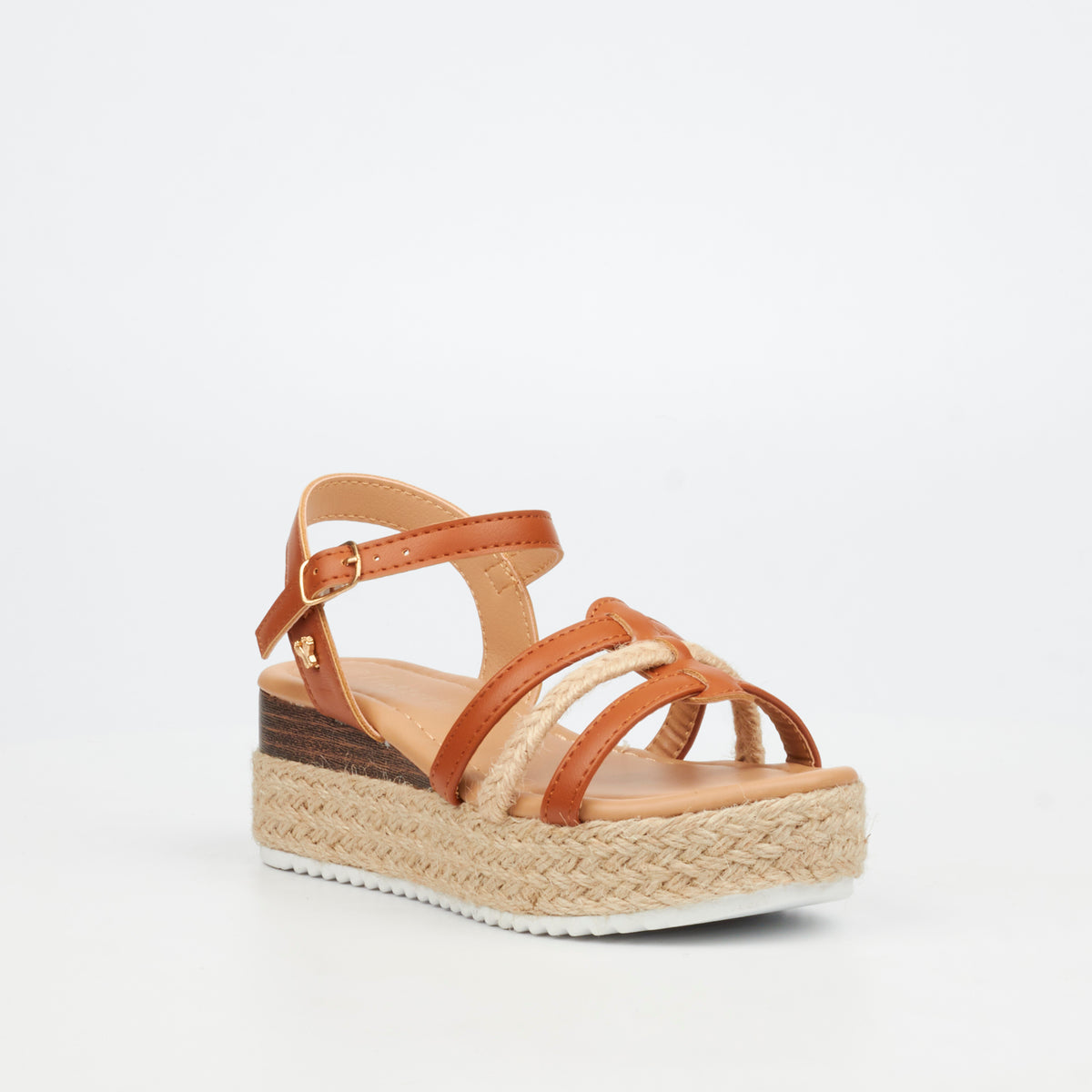 Flutterby Maggie 2 Low Wedges - Tan (Youth)