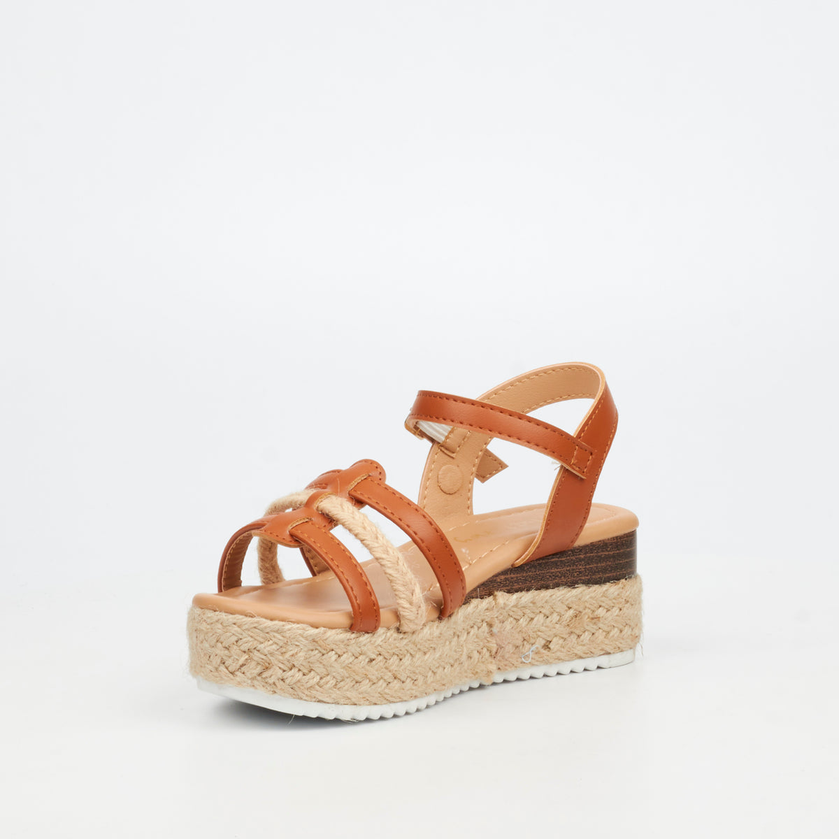 Flutterby Maggie 2 Low Wedges - Tan (Youth)