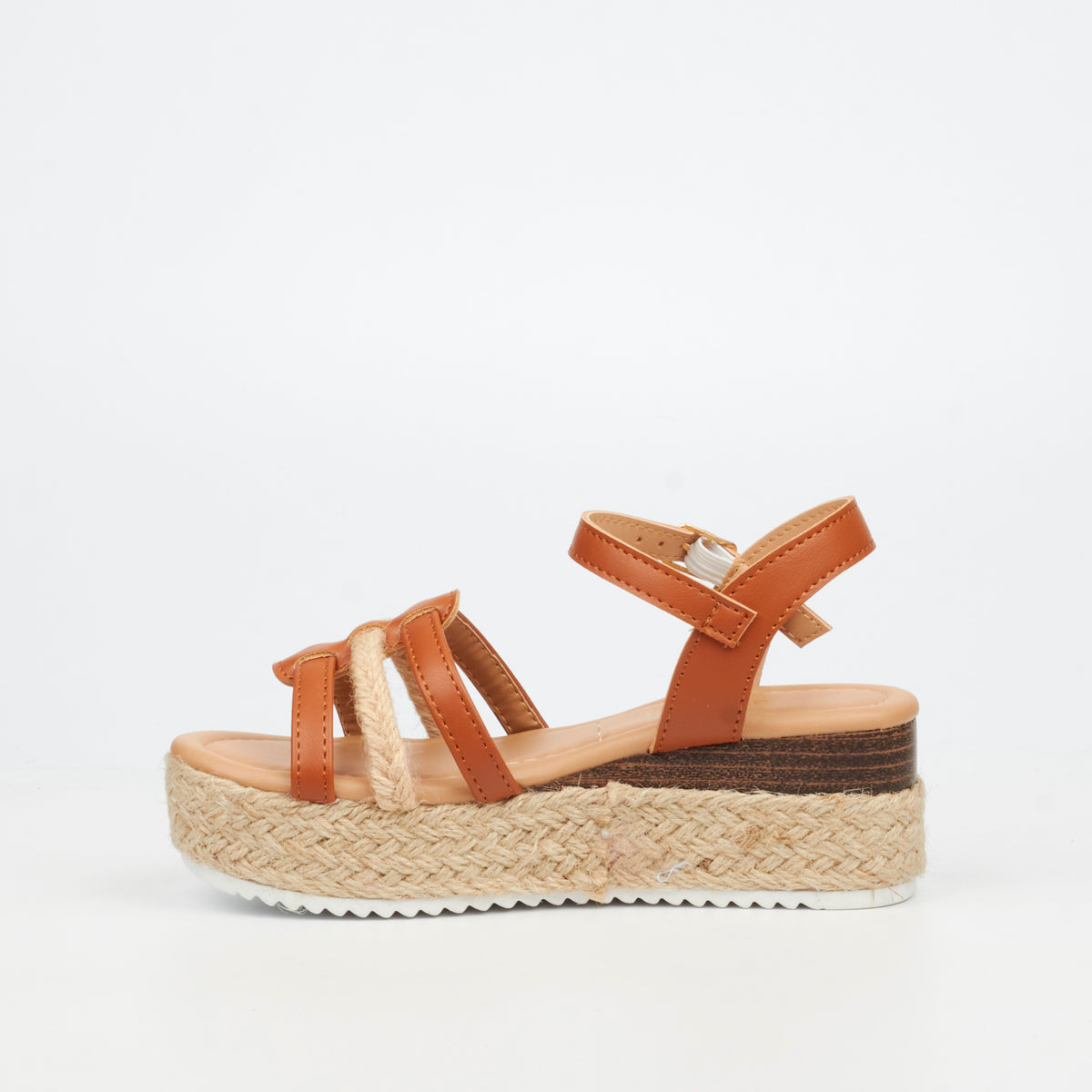 Flutterby Maggie 2 Low Wedges - Tan (Youth)