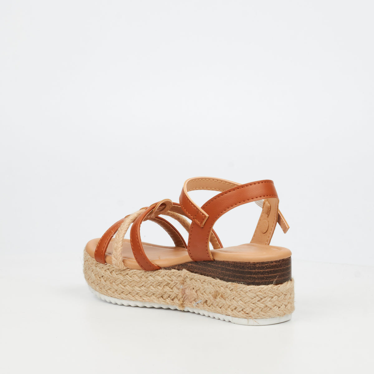 Flutterby Maggie 2 Low Wedges - Tan (Youth)