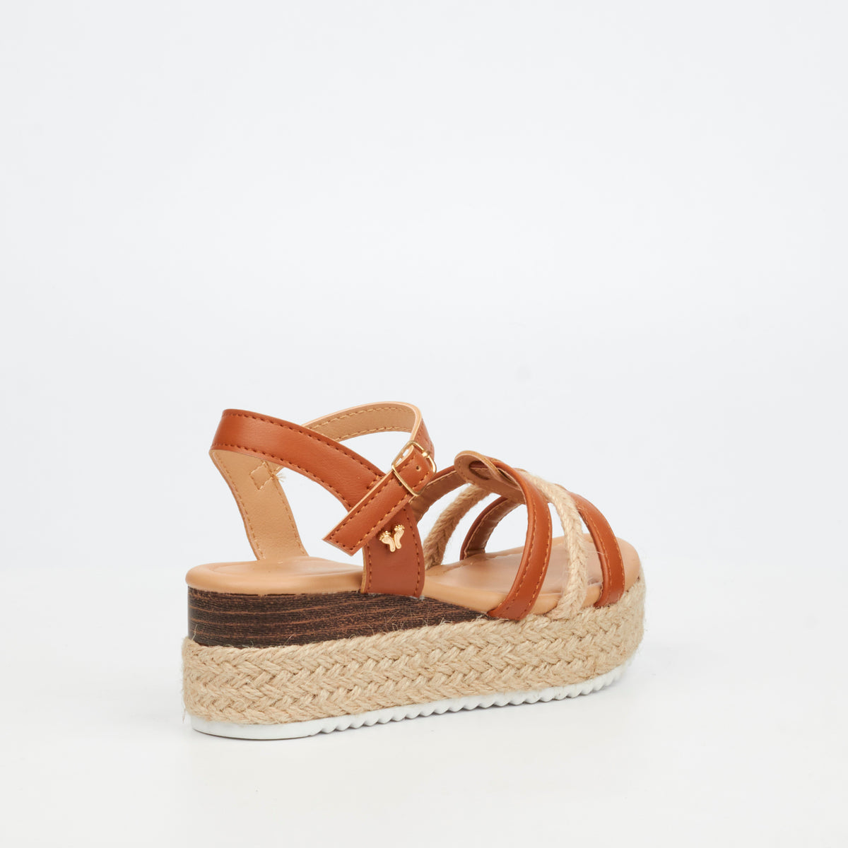 Flutterby Maggie 2 Low Wedges - Tan (Youth)