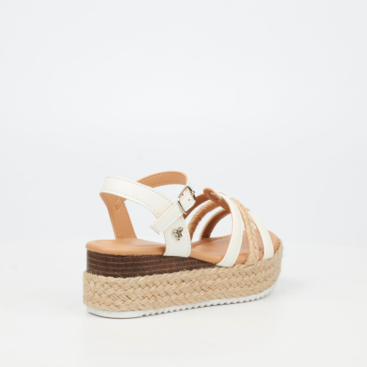 Flutterby Maggie 2 Low Wedge - White (Youth)