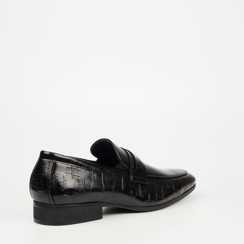 Mazerata Magio 102 Faux Leather / Print Formal - Black footwear Mazerata   