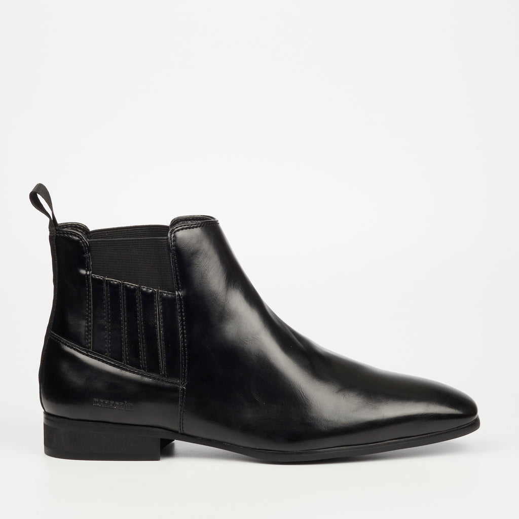 Mazerata Magio 104 Faux Leather Boot - Black footwear Mazerata
