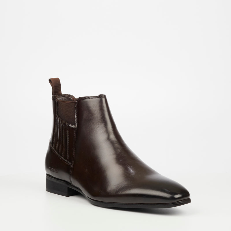 Mazerata Magio 104 Faux Leather Boot - Chocolate footwear Mazerata   