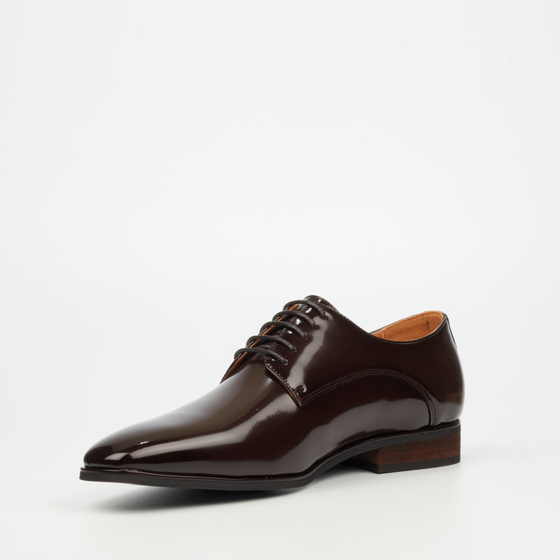 Mazerata Magio 97 Faux Patent Formal - Chocolate footwear Mazerata