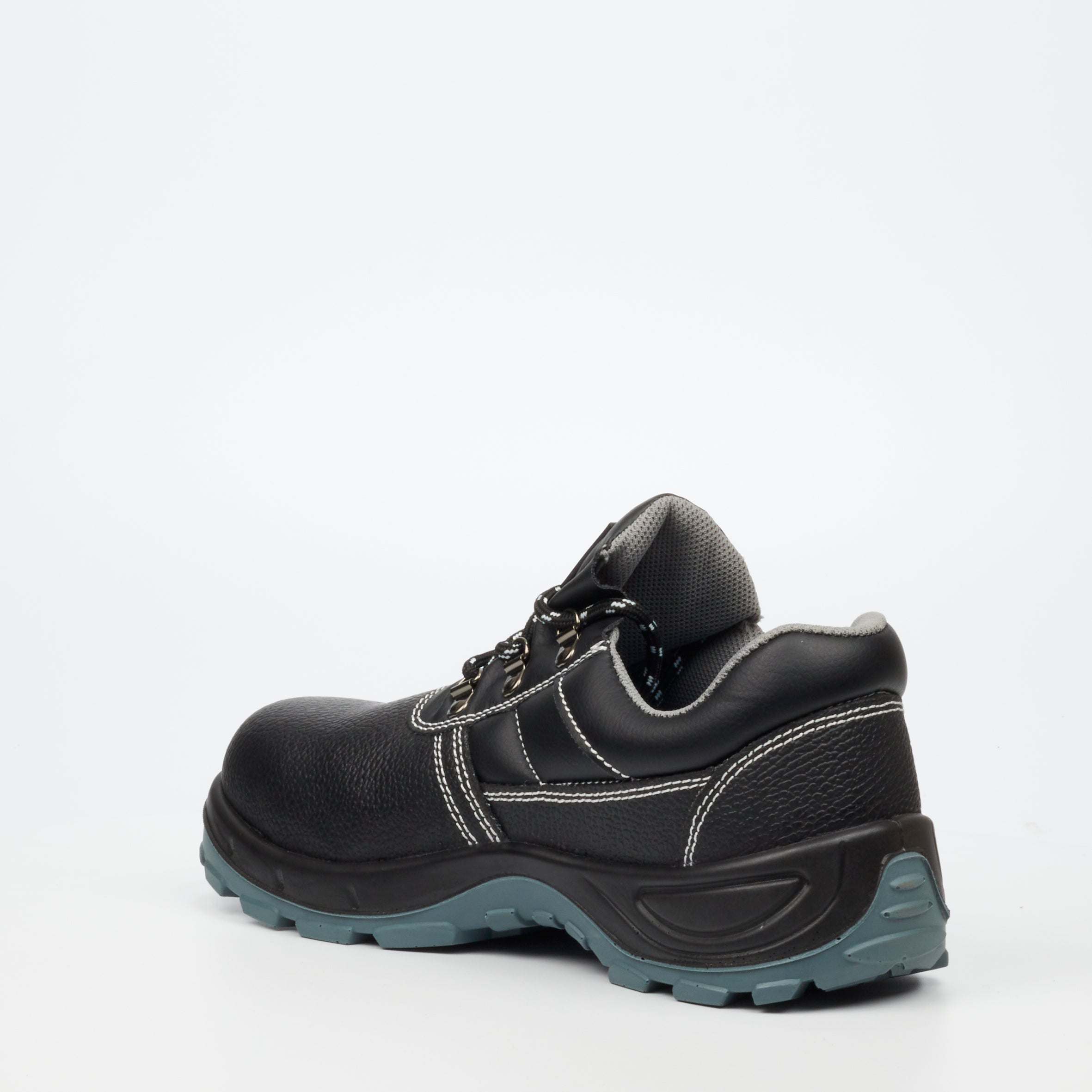 Grittgear Magnesite S1 Genuine Leather Safety Shoe - Black safety Grittgear