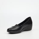 Butterfly Classics Maleficient 1 Faux Leather Low Wedge - Black footwear Butterfly Classics