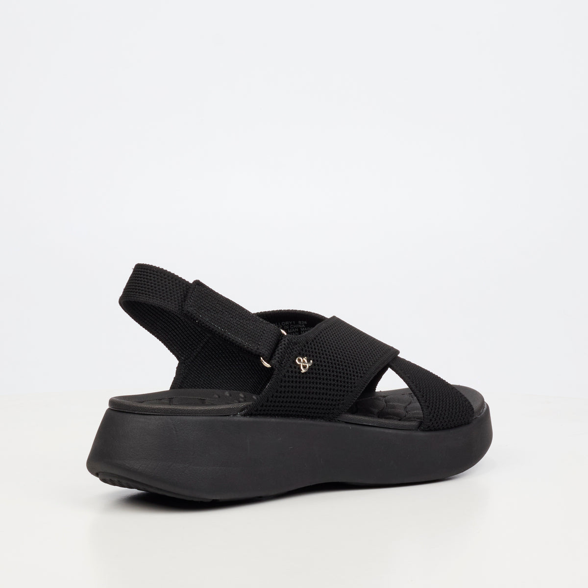 Heart & Sole Mallory 1 Flat Sandals - Black