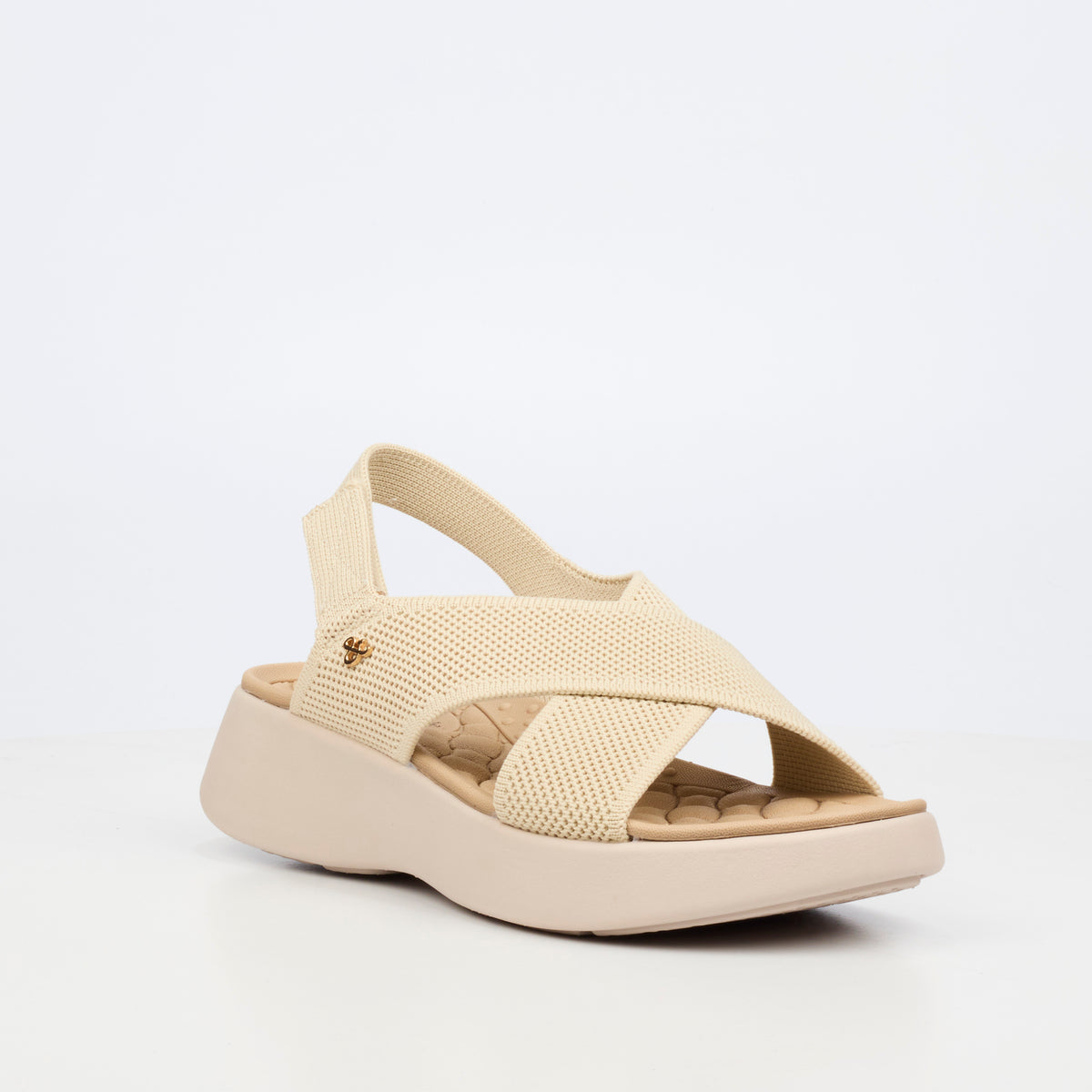 Heart & Sole Mallory 1 Flat Sandals - Ivory