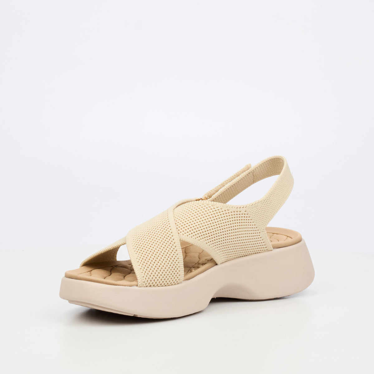 Heart & Sole Mallory 1 Flat Sandals - Ivory