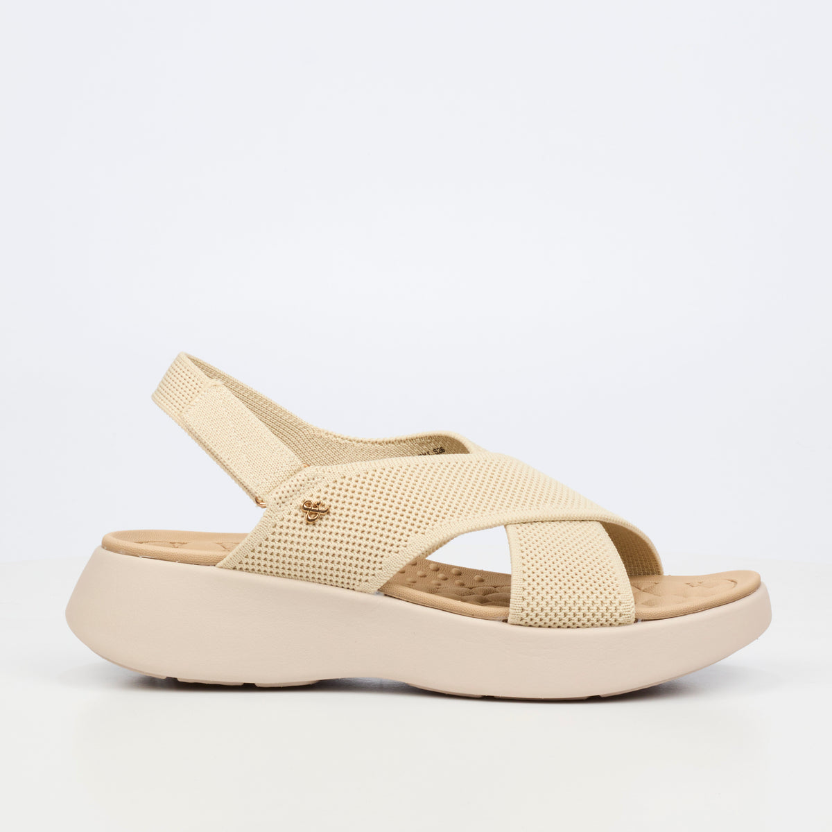 Heart & Sole Mallory 1 Flat Sandals - Ivory