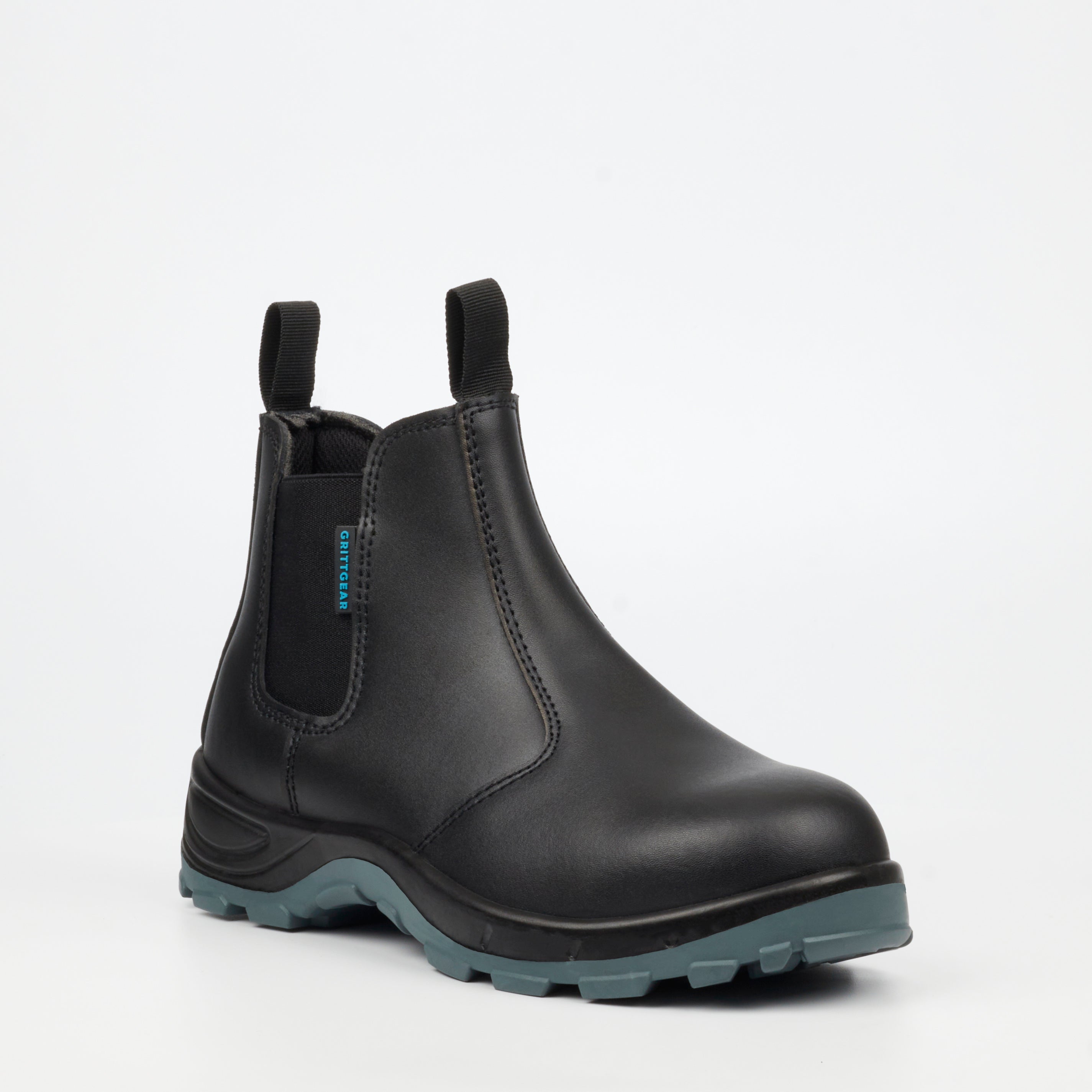 Grittgear Mangano S1 Leather Safety Boot - Black safety Grittgear