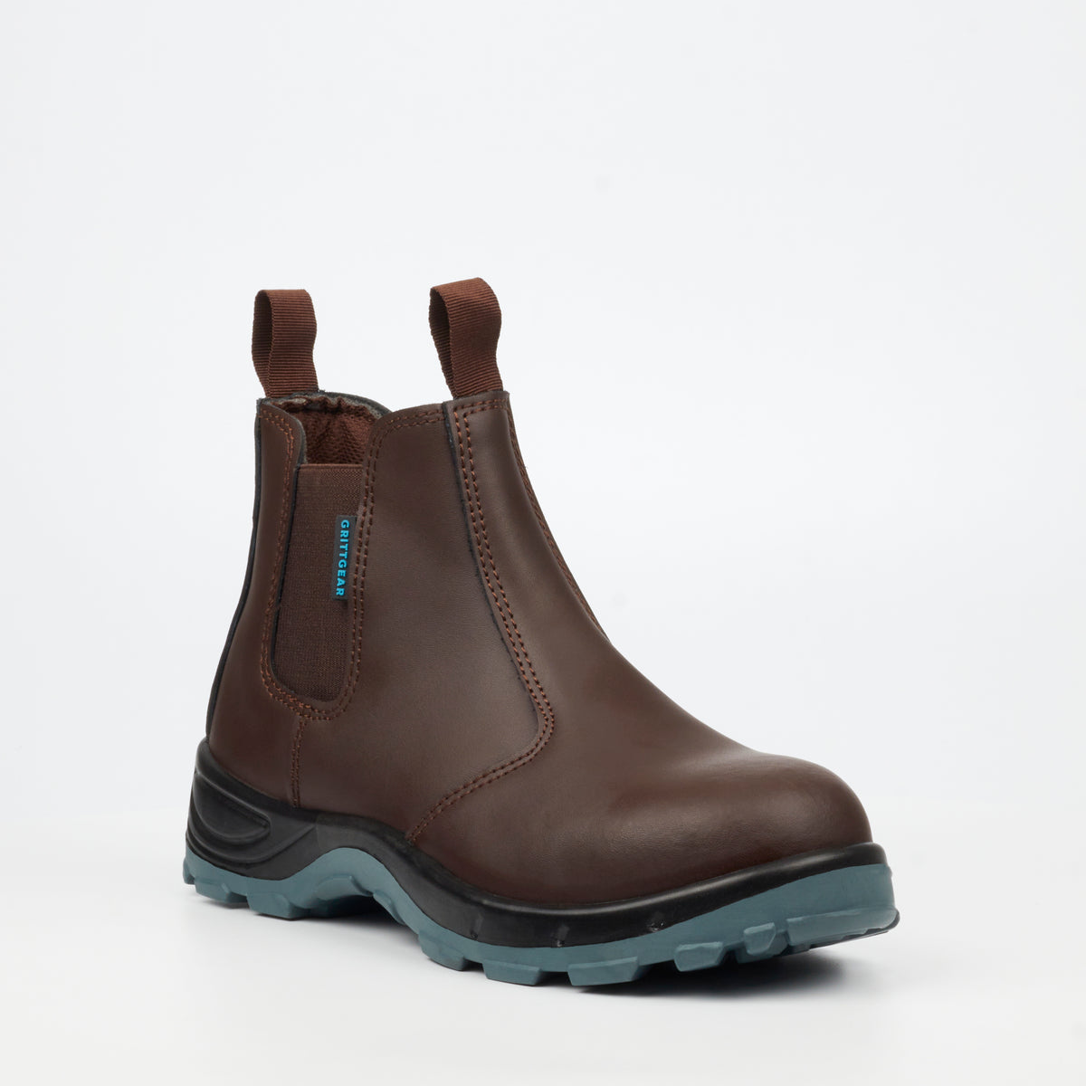 Grittgear Mangano S1 Leather Safety Boot - Chocolate | DC.ONE | DC.ONE