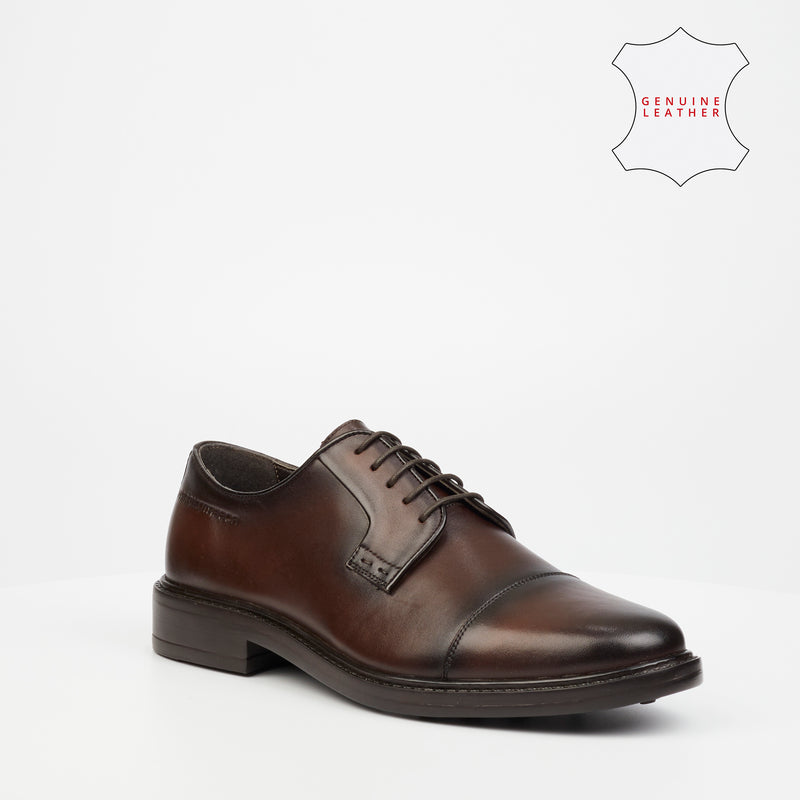 Roberto Morino Marcel 1 Genuine Leather Formal Shoe - Chocolate footwear Roberto