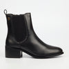 NIcci Tyler Marcella 1 Genuine Smooth Leather Ankle Boot - Black footwear Nicci Tyler