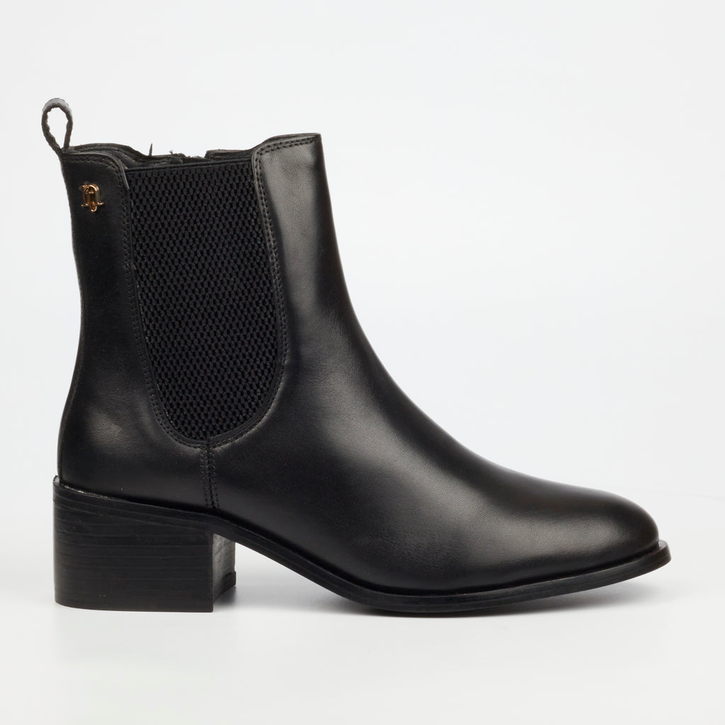 NIcci Tyler Marcella 1 Genuine Smooth Leather Ankle Boot - Black footwear Nicci Tyler