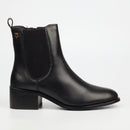 NIcci Tyler Marcella 1 Genuine Smooth Leather Ankle Boot - Black footwear Nicci Tyler