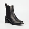 NIcci Tyler Marcella 1 Genuine Smooth Leather Ankle Boot - Black footwear Nicci Tyler