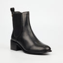NIcci Tyler Marcella 1 Genuine Smooth Leather Ankle Boot - Black footwear Nicci Tyler