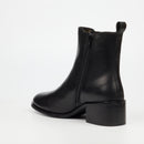 NIcci Tyler Marcella 1 Genuine Smooth Leather Ankle Boot - Black footwear Nicci Tyler