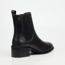NIcci Tyler Marcella 1 Genuine Smooth Leather Ankle Boot - Black footwear Nicci Tyler