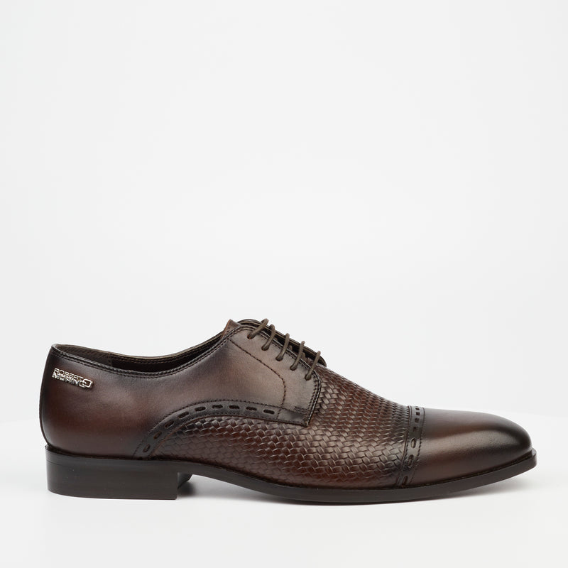 Roberto Morino Mauritzio 31 Leather Formal Shoe - Chocolate footwear Roberto   