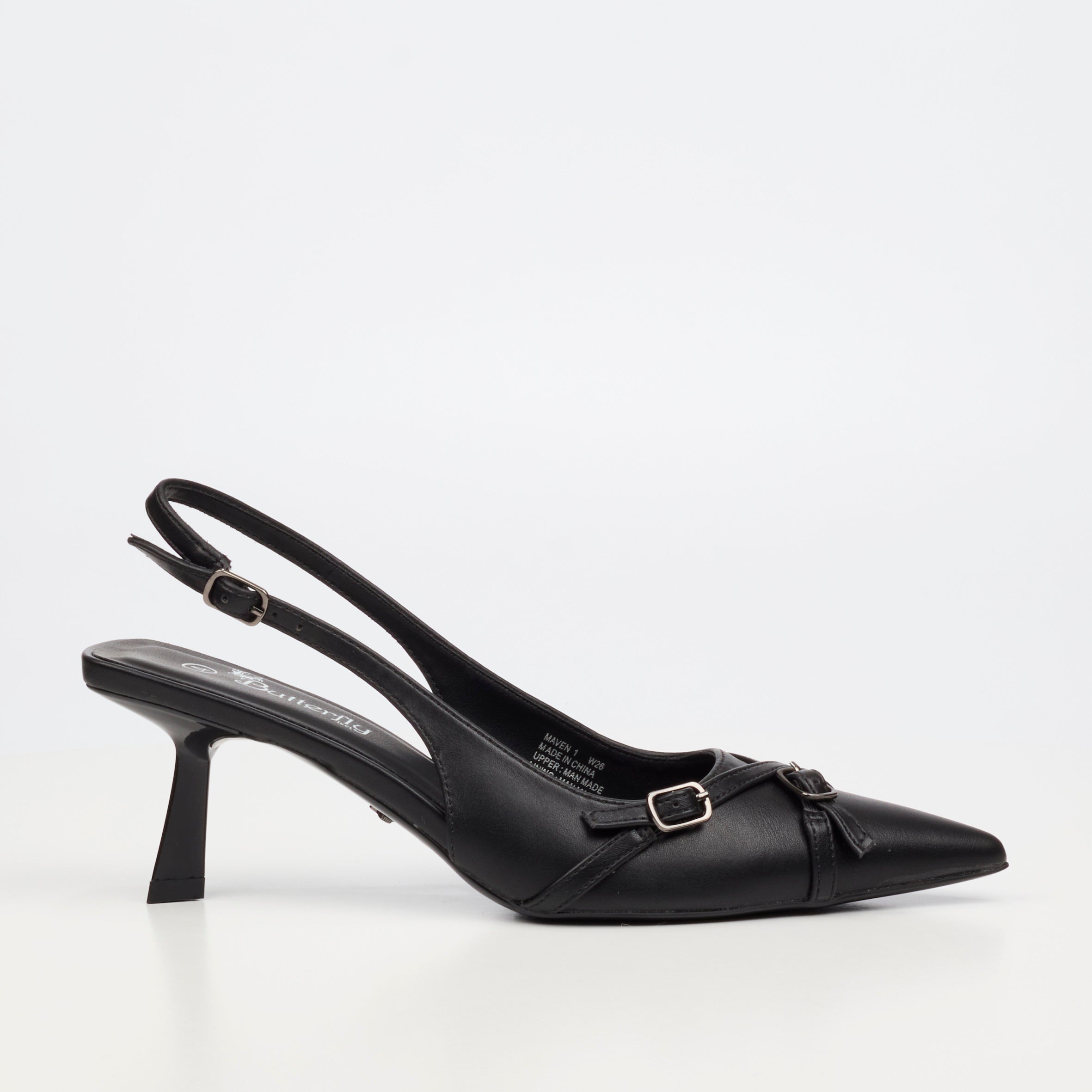 Butterfly Feet Maven 1 Heel - Black footwear Butterfly Feet