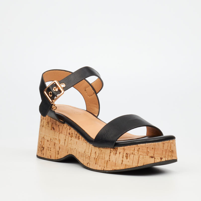 Miss Black Melbec 1 Wedge - Black footwear Miss Black   